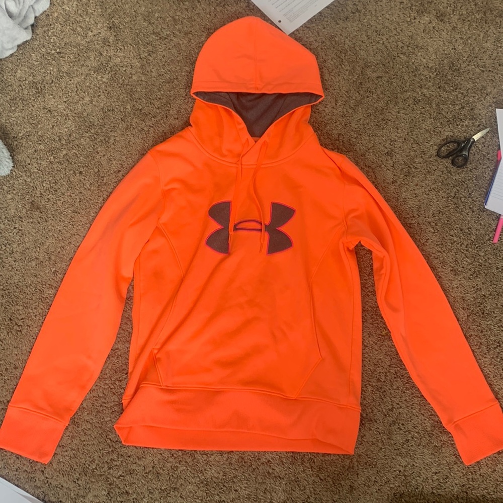 orange hoodie